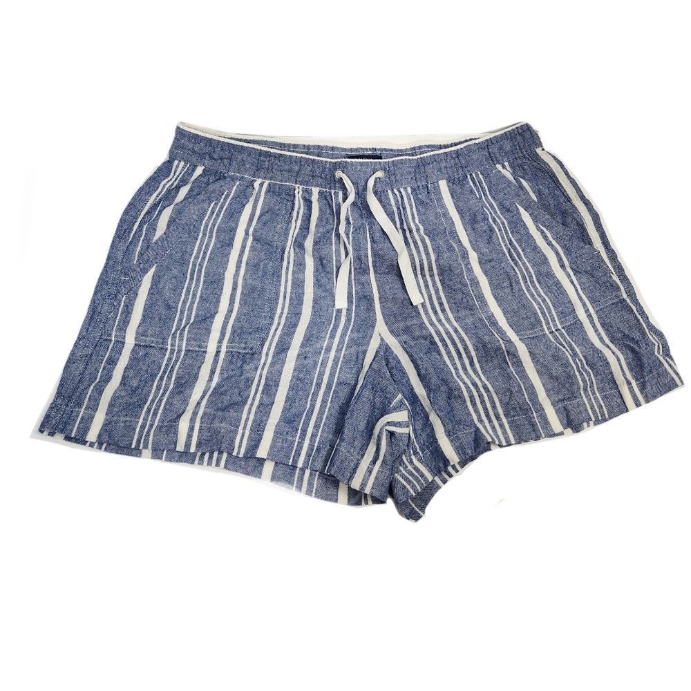 5x$25 Nautica linen blend stripe  5 " shorts size XL - Picture 2 of 11